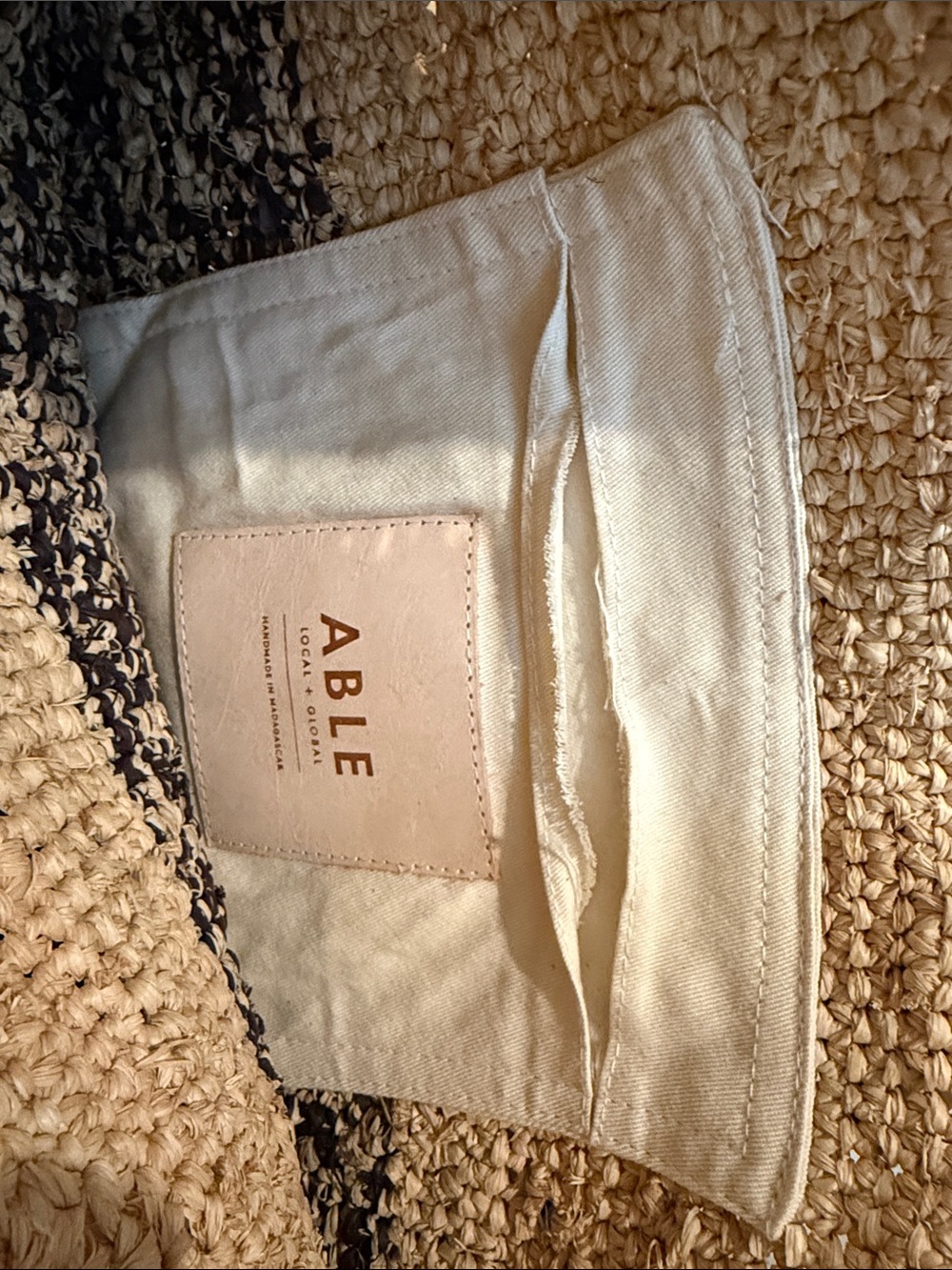 Able Raffia tote - Picture 8 of 12